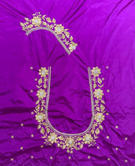 NR404MP -Magenta Pink Colour Computer Work Blouse