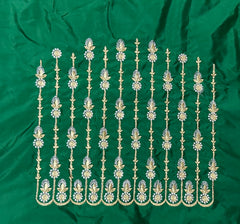 NR405G -Green Colour Computer Work Blouse