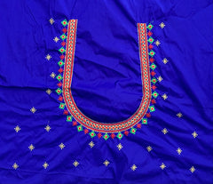 NR499IB- Ink Blue Colour Computer Multi Work Blouse