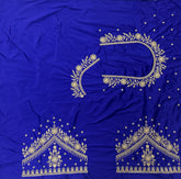 NR409IB -Ink Blue Colour Computer Work Blouse