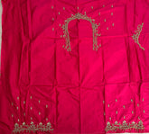 NR896TP -Tomato Pink Colour Maggam Work Blouse