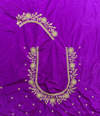 NR409MP -Magenta Pink Colour Computer Work Blouse