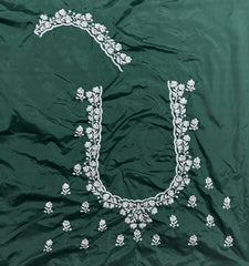 NR401BG -Bottle Green Colour Computer Work Blouse