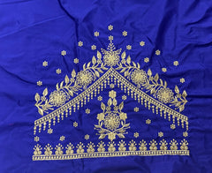 NR409IB -Ink Blue Colour Computer Work Blouse