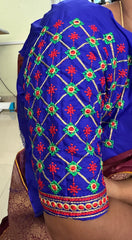 NR499IB- Ink Blue Colour Computer Multi Work Blouse