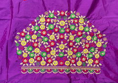 NR468PR -Purple Colour Computer Multi Work Blouse