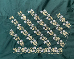 NR402BG -Bottle Green Colour Computer Work Blouse