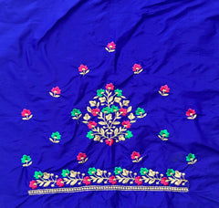 NR484IB -Ink Blue Colour Computer Multi Work Blouse