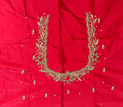 NR896R - Red Colour Maggam Work Blouse