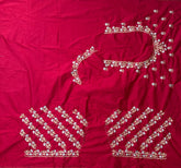 NR402R -Red Colour Computer Work Blouse