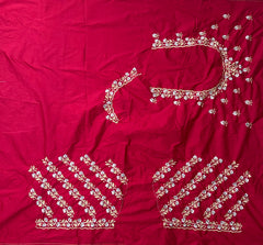 NR402R -Red Colour Computer Work Blouse