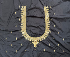 NR851BL -Black Colour Computer Maggam Work Blouse