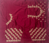 NR403M -Maroon Colour Computer Work Blouse