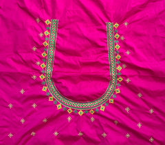 NR499P- Pink Colour Computer Multi Work Blouse