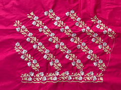 NR402TP -Tomato Pink Colour Computer Work Blouse