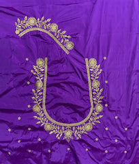 NR409PR -Purple Colour Computer Work Blouse