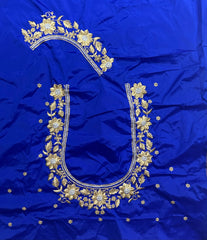 NR404IB -Ink Blue Colour Computer Work Blouse