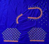 NR499IB- Ink Blue Colour Computer Multi Work Blouse