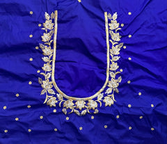 NR399IB - Ink Blue Colour Computer Work Blouse