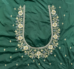 NR400BG -Bottle Green Colour Computer Work Blouse