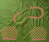 NR499MG- Mahendi Green Colour Computer Multi Work Blouse