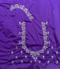 NR401V - Violet Colour Computer Work Blouse