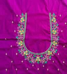 NR495MP-Magenta PinkColour Computer Multi Work Blouse