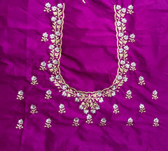 NR402MP -Magenta Pink Colour Computer Work Blouse