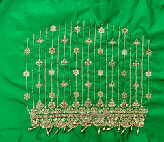 NR929G- Green Colour Computer Maggam Work Blouse