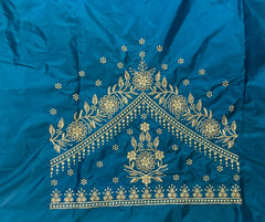 NR409RG -Rama Green Colour Computer Work Blouse