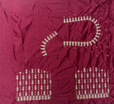 NR405M -Maroon Colour Computer Work Blouse