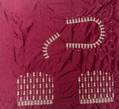 NR405M -Maroon Colour Computer Work Blouse