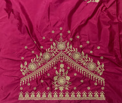 NR409TP -Tomato Pink Colour Computer Work Blouse