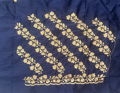 NR403NB -Navy Blue Colour Computer Work Blouse