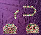 NR468WN -Wine Colour Computer Multi Work Blouse