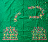 NR495G-Green Colour Computer Multi Work Blouse