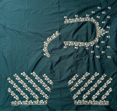 NR402BG -Bottle Green Colour Computer Work Blouse