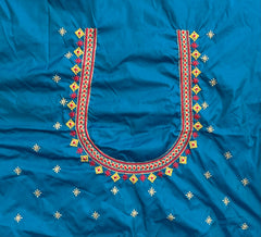 NR499RG- Rama Green Colour Computer Multi Work Blouse