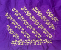 NR403VL -Violet Colour Computer Work Blouse