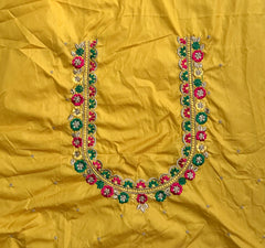 NR468Y - Yellow Colour Computer Multi Work Blouse