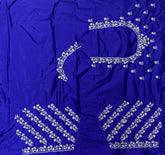 NR401IB -Ink Blue Colour Computer Work Blouse