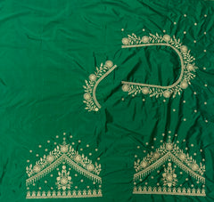 NR409G -Green Colour Computer Work Blouse