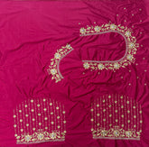 NR404TP -Tomato Pink Colour Computer Work Blouse