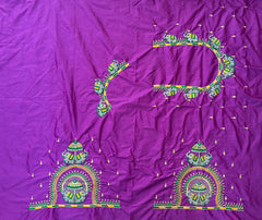 NR482PR - Purple Colour Computer Multi Work Blouse