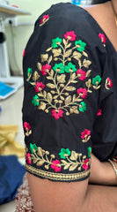 NR484BL -Black Colour Computer Multi Work Blouse