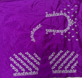 NR401MP -Mazenta Pink Colour Computer Work Blouse