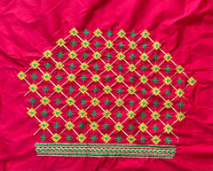 NR499TP- Tomato Pink Colour Computer Multi Work Blouse