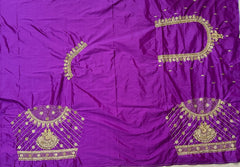 NR851PR - Purple Colour Computer Maggam Work Blouse