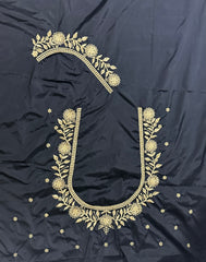 NR409BL -Black Colour Computer Work Blouse