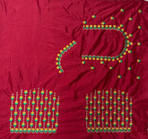 NR494R -Red Colour Computer Work Blouse